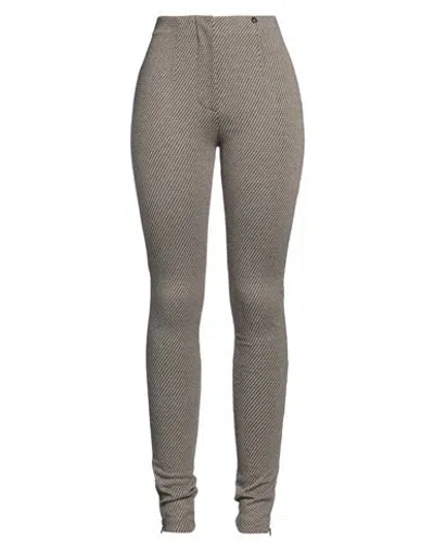 Liu •jo Woman Pants Beige Size 6 Polyester, Viscose, Polyamide, Elastane In Gray