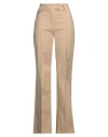 Liu •jo Woman Pants Beige Size 8 Cotton, Polyamide, Elastane In Sand