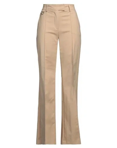 Liu •jo Woman Pants Beige Size 8 Cotton, Polyamide, Elastane In Sand