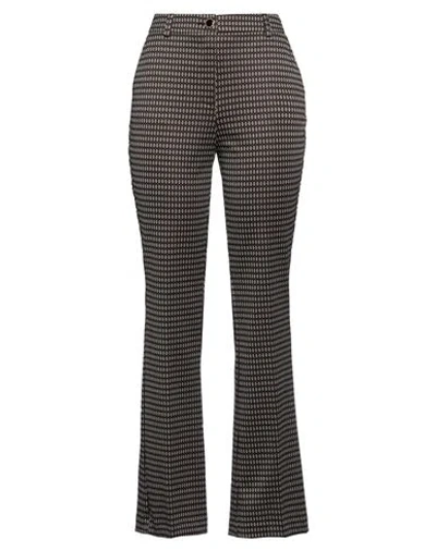 Liu •jo Woman Pants Black Size 12 Polyester, Polyamide, Elastane In Multi