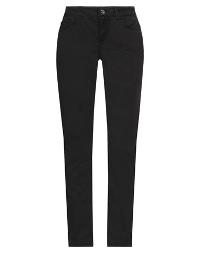 Liu •jo Woman Pants Black Size 28 Cotton, Elastane