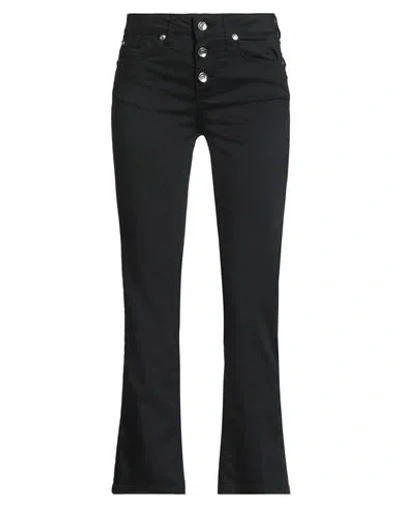 Liu •jo Woman Pants Black Size 24 Cotton, Polyester, Elastane