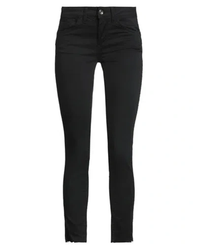 Liu •jo Woman Pants Black Size 24w-28l Cotton, Polyester, Elastane