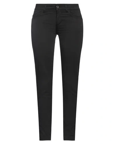 LIU •JO LIU •JO WOMAN PANTS BLACK SIZE 25W-28L COTTON, ELASTANE