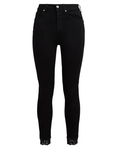 Liu •jo Woman Pants Black Size 28w-28l Cotton, Modal, Polyester, Elastane