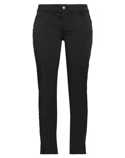 Liu •jo Woman Pants Black Size 32w-28l Cotton, Elastane In Black