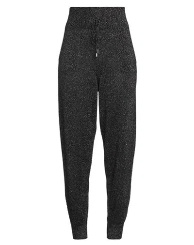 Liu •jo Woman Pants Black Size L Viscose, Metallic Polyester