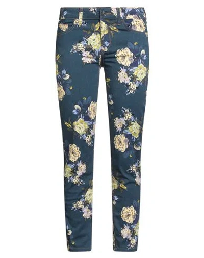 Liu •jo Woman Pants Blue Size 27w-28l Cotton, Elastane