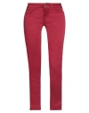Liu •jo Woman Pants Brick Size 25w-28l Cotton, Elastane In Red