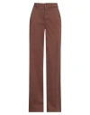 Liu •jo Woman Pants Brown Size 25 Cotton, Elastane