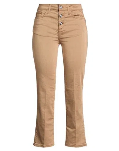 Liu •jo Woman Pants Brown Size 26 Cotton, Polyester, Elastane