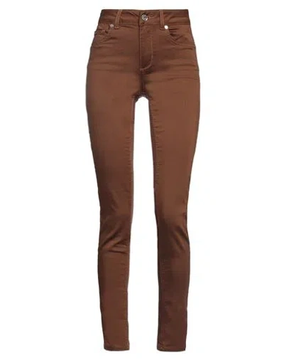 Liu •jo Woman Pants Brown Size 28w-30l Cotton, Polyester, Elastane