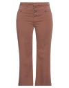 Liu •jo Woman Pants Brown Size 30 Cotton, Elastane In Brown