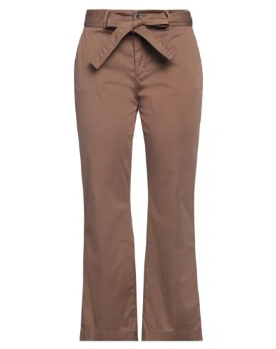 Liu •jo Woman Pants Brown Size 31 Cotton, Elastane