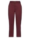 Liu •jo Woman Pants Burgundy Size 4 Polyester, Viscose, Elastane In Red
