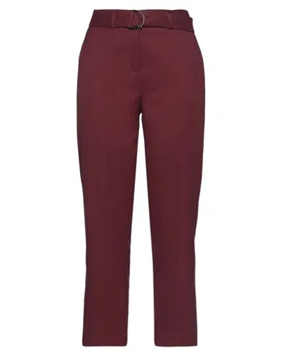 Liu •jo Woman Pants Burgundy Size 4 Polyester, Viscose, Elastane In Red