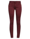 Liu •jo Woman Pants Burgundy Size 27w-30l Cotton, Polyester, Elastane In Red