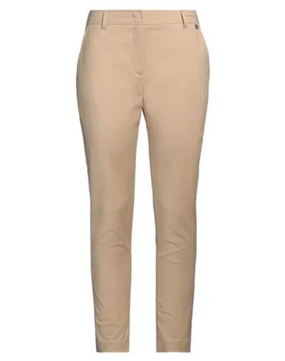 Liu •jo Woman Pants Camel Size 10 Cotton, Polyamide, Elastane In Beige