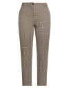 Liu •jo Woman Pants Camel Size 12 Polyester, Cotton, Metallic Polyester, Polyamide, Elastane In Gray