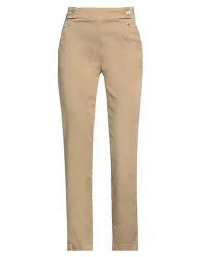 Liu •jo Woman Pants Camel Size 25 Cotton, Elastane In Beige