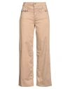 Liu •jo Woman Pants Camel Size 28 Cotton, Polyester, Elastane In Neutral