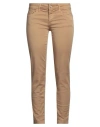 Liu •jo Woman Pants Camel Size 28w-28l Cotton, Elastane In Beige