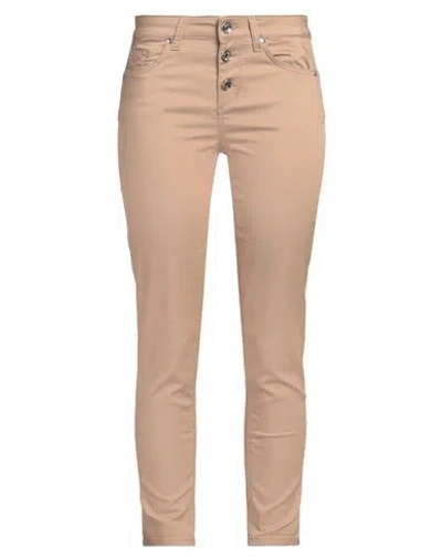 Liu •jo Woman Pants Camel Size 28w-28l Cotton, Polyester, Elastane In Beige