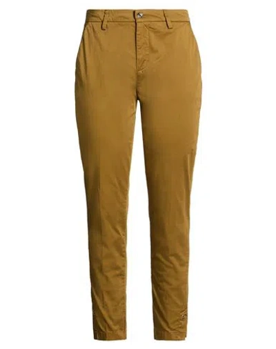 Liu •jo Woman Pants Camel Size 30 Cotton, Elastane In Brown