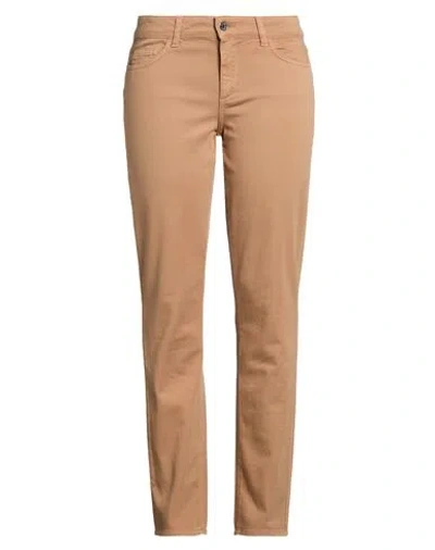 Liu •jo Woman Pants Camel Size 30w-32l Cotton, Elastane In Neutral