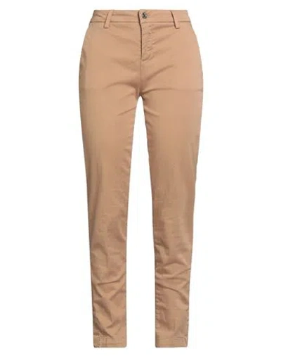 Liu •jo Woman Pants Camel Size 31 Cotton, Elastane In Brown