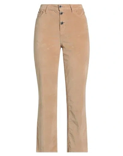 Liu •jo Woman Pants Camel Size 31 Cotton, Elastane In Nude