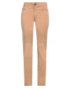 Liu •jo Woman Pants Camel Size 32w-34l Cotton, Elastane In Beige