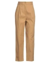 Liu •jo Woman Pants Camel Size 4 Cotton, Elastane In Brown