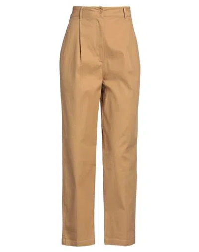Liu •jo Woman Pants Camel Size 4 Cotton, Elastane In Brown