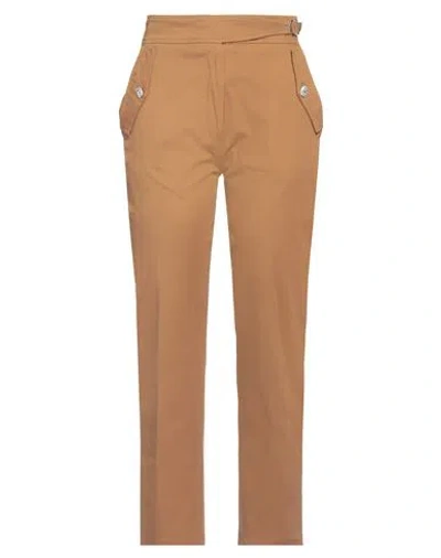 Liu •jo Woman Pants Camel Size 4 Cotton, Elastane In Beige