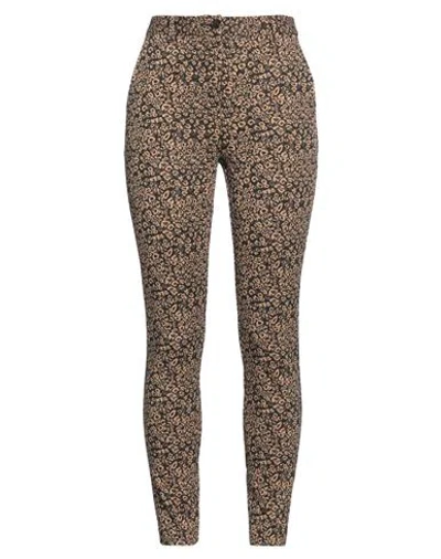 Liu •jo Woman Pants Camel Size 6 Polyester, Cotton, Metallic Polyester, Nylon, Elastane In Beige