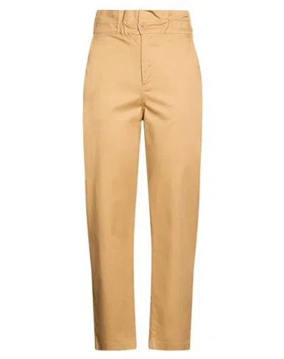Liu •jo Woman Pants Camel Size 6 Cotton, Elastane In Brown