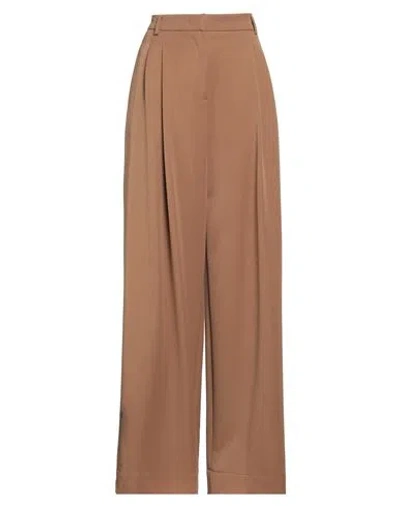 Liu •jo Woman Pants Camel Size 8 Polyester, Viscose, Elastane In Brown