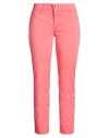Liu •jo Woman Pants Coral Size 33w-28l Cotton, Elastane In Pink