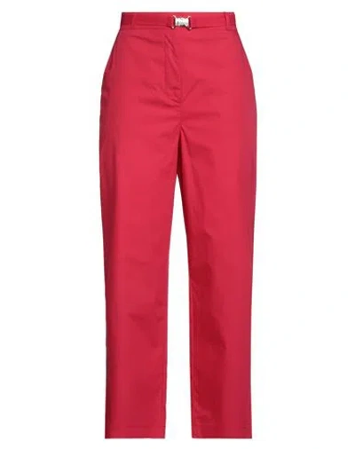 Liu •jo Woman Pants Coral Size 8 Cotton In Red