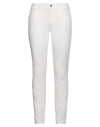 Liu •jo Woman Pants Cream Size 28 Cotton, Elastane In White