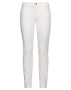 Liu •jo Woman Pants Cream Size 26 Cotton, Elastane In White