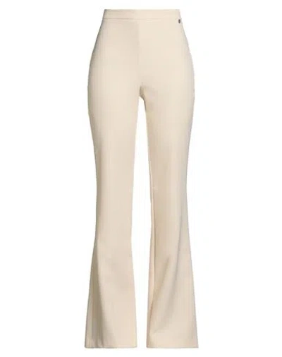 Liu •jo Woman Pants Cream Size 4 Polyester, Elastane In Neutral
