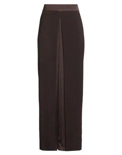 Liu •jo Woman Pants Dark Brown Size 12 Polyester