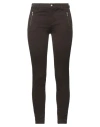 Liu •jo Woman Pants Dark Brown Size 25 Cotton, Elastane
