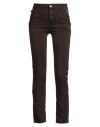 Liu •jo Woman Pants Dark Brown Size 25w-30l Cotton, Polyester, Elastane