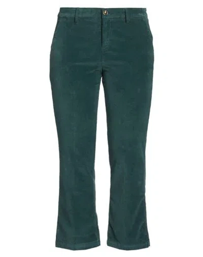 Liu •jo Woman Pants Dark Green Size 31 Cotton, Elastane