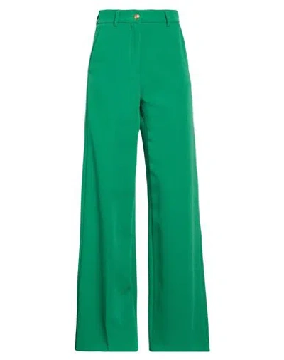 Liu •jo Woman Pants Emerald Green Size 10 Polyester, Elastane