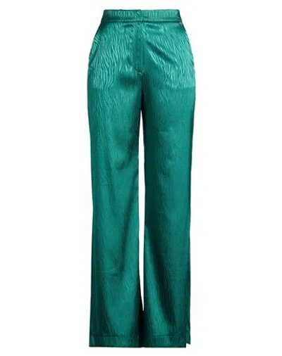Liu •jo Woman Pants Emerald Green Size M Polyester, Elastane
