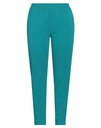 Liu •jo Woman Pants Emerald Green Size Xl Cotton, Elastane